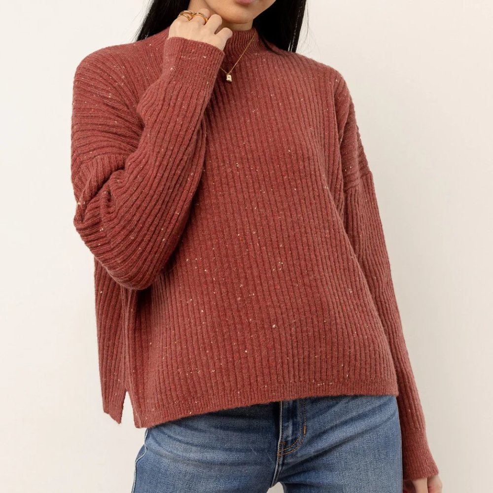 Wool Fallon Sweater / Rust / NWOT - Picture 2 of 5